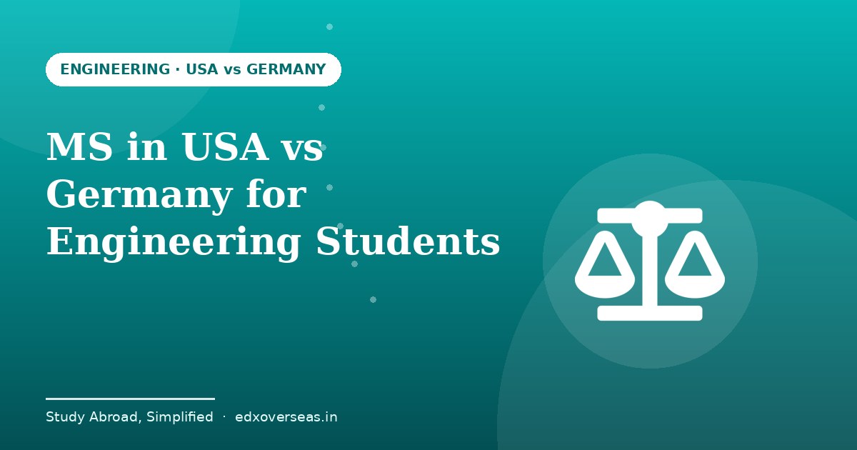 MS in USA vs Germany for engineering students cost and jobs comparison